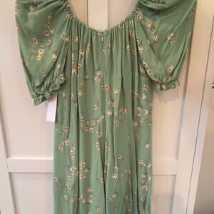 Flynn Skye Sage Floral Mini Dress